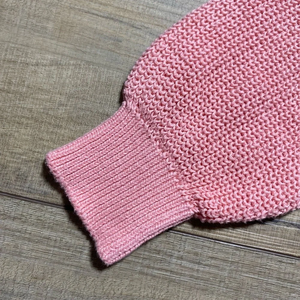 Epic Threads Girls Ombré Bow Sweater Crewneck‎ Stretchy Size M Bella Pink